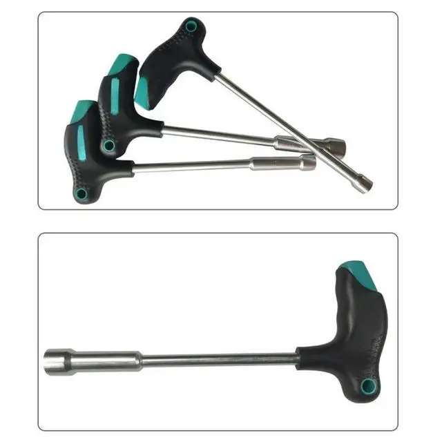 Alt view image 3 of 3 - T Handle Hex Socket Wrench Kit 11PCS Vanadium Steel Construction 4mm 5mm 5.5mm 6mm 7mm 8mm 9mm 10mm 11mm 12mm 14mm