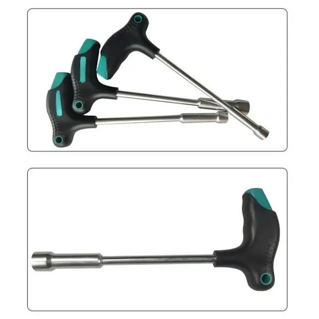 Alt view image 2 of 3 - T Handle Hex Socket Wrench Kit 11PCS Vanadium Steel Construction 4mm 5mm 5.5mm 6mm 7mm 8mm 9mm 10mm 11mm 12mm 14mm