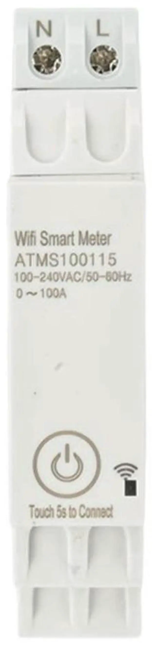 Main image of Energy Meter for Single-Phase Systems with Real-Time Voltage Current Power Factor and Total Energy Data via