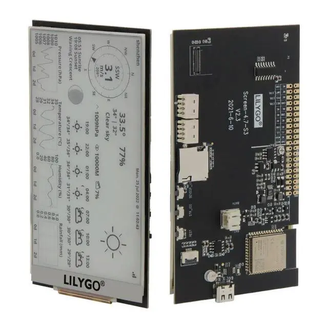 Alt view image 2 of 3 - T5 4.7 Inch E-paper V2.3 ESP32-S3 Development Driver Board Display Module Support TF Compatible Raspberry Pi