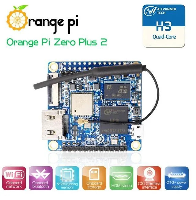 Alt view image 3 of 3 - Orange Pi Zero Plus2 SBC Allwinner H3