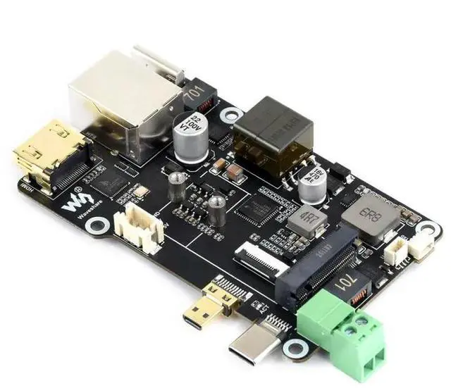 Alt view image 2 of 3 - PCIe To M.2 Multifunctional Adapter, 4K Output, RTL8125 2.5GbE Ethernet Controller, Supports Raspberry Pi OS