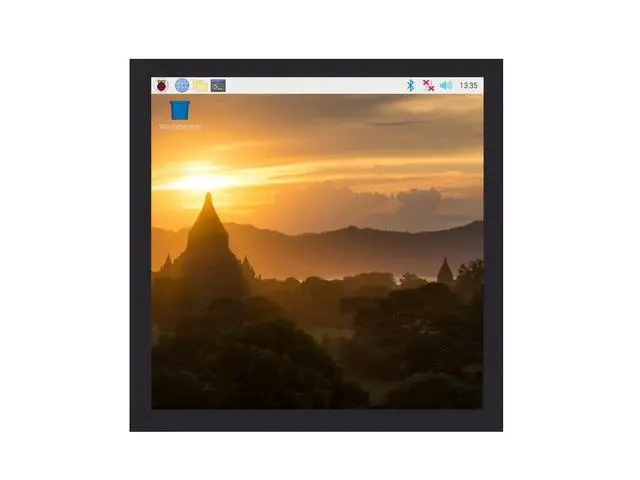 Alt view image 2 of 3 - 4inch Square Capacitive Touch Screen LCD (C) for Raspberry Pi, 720×720, DPI, IPS, Toughened Glass Cover, Low Power