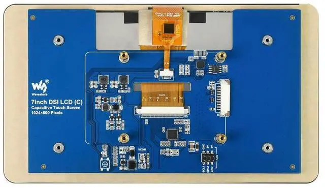 Alt view image 3 of 6 - 7inch Capacitive Touch IPS Display for Raspberry Pi, DSI Interface, 1024×600