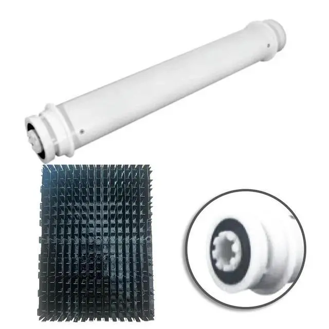 Alt view image 2 of 3 - Set of Roller Brush RCX26008 and Wheel Tube RCX26003 for Hayward forTIGERSHARK Robotic Cleaners RC9955gr RC9990gr