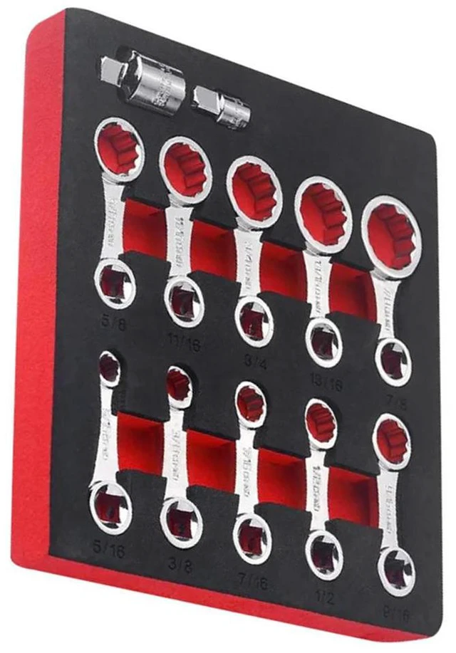Alt view image 2 of 3 - Socket Adapter Set Torque Extension Kit Garage Repairs 2-inch Extension SAE 5 16 To 7 8 Square Drive Center To Opening