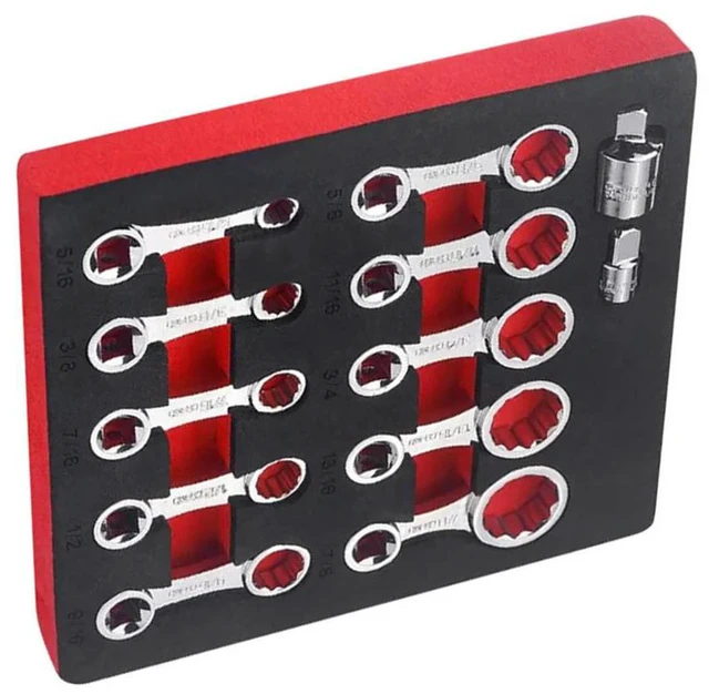 Alt view image 3 of 3 - Socket Adapter Set Torque Extension Kit Garage Repairs 2-inch Extension SAE 5 16 To 7 8 Square Drive Center To Opening