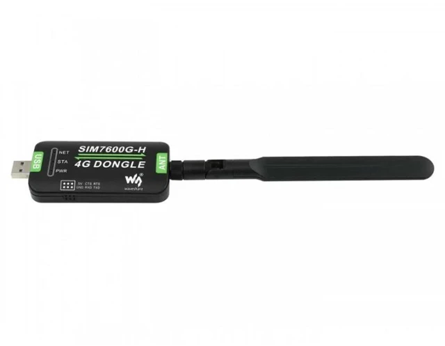 Alt view image 2 of 3 - SIM7600G-H 4G DONGLE, GNSS Positioning, Global Band Support