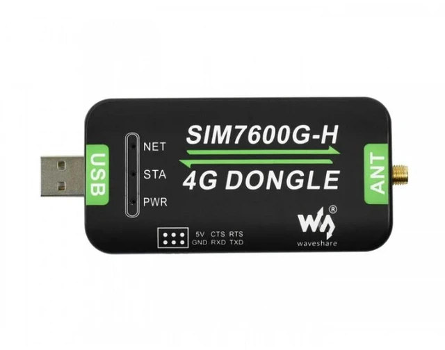 Alt view image 3 of 3 - SIM7600G-H 4G DONGLE, GNSS Positioning, Global Band Support