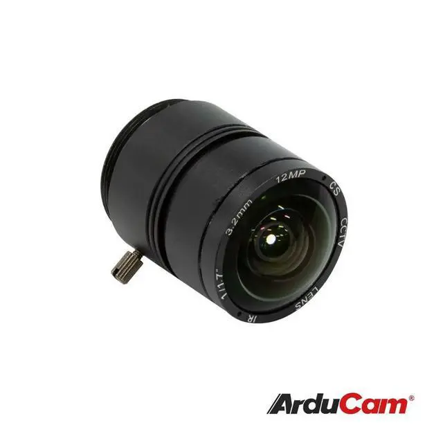 Alt view image 2 of 6 - Arducam CS Lens for Raspberry Pi HQ Camera, 120 Degree Ultra Wide Angle CS-Mount Lens, 3.2mm Focal Length with Manual Focus