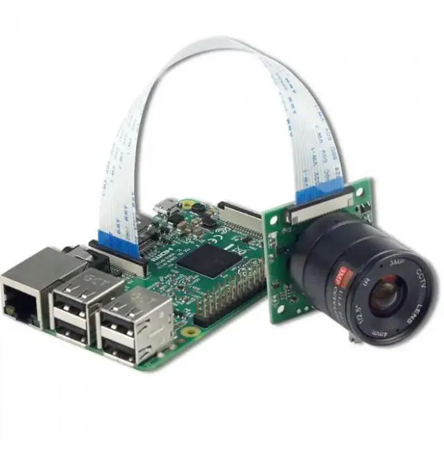 Alt view image 2 of 3 - Arducam NOIR 8MP IMX219 camera module with CS lens 2718 for Raspberry Pi 4/3B+/3