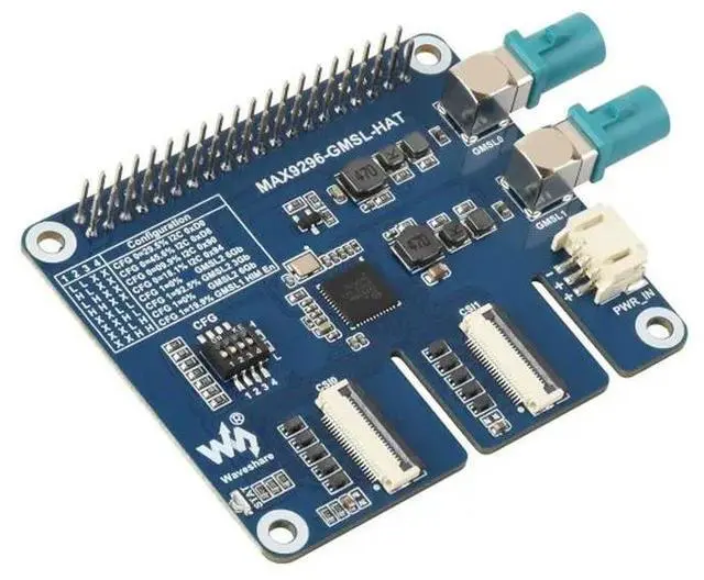 Main image of 2-Ch GMSL Camera HAT, Equipped With MAX9296A Deserializer, High-Speed And Low-Latency Serial Transmission