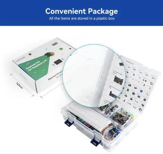 Main image of SunFounder Raspberry Pi Raphael Kit, Pi 5/4B/3B+/Zero 2W Education Starter Bundle with Video Lessons
