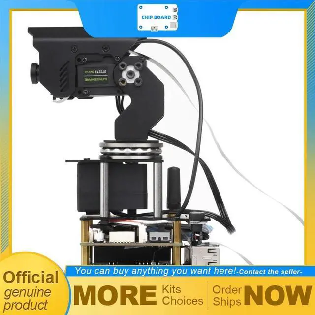 Alt view image 3 of 3 - 360° Omnidirectional 2-Axis Pan-Tilt Camera Module, High Torque, Serial Bus Servo Driven