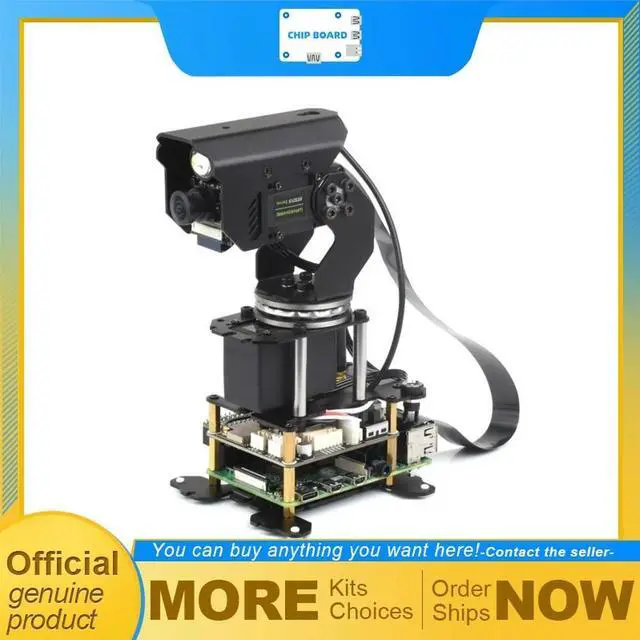 Alt view image 2 of 3 - 360° Omnidirectional 2-Axis Pan-Tilt Camera Module, High Torque, Serial Bus Servo Driven
