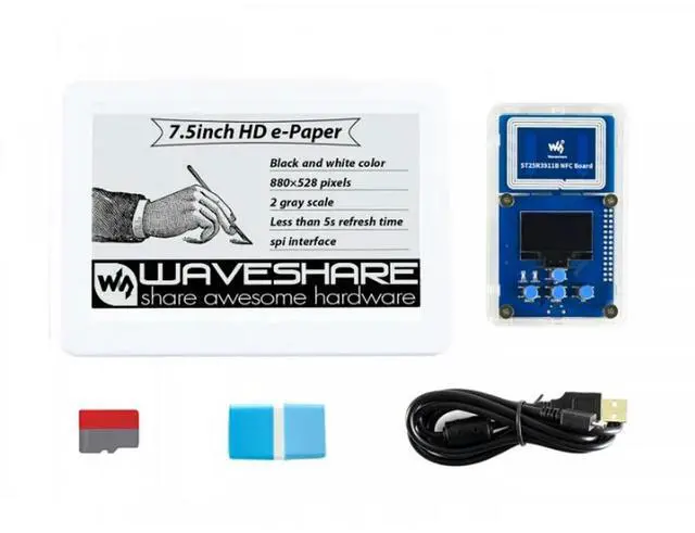 Main image of 7.5inch NFC-Powered HD e-Paper Evaluation Kit, Powering & Data Transfer