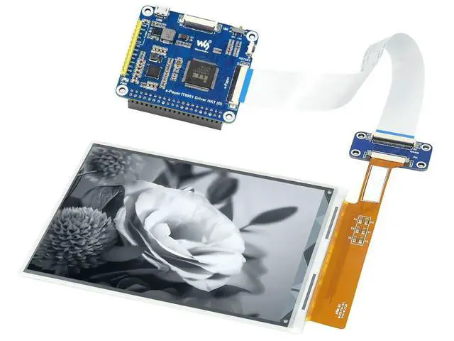 Alt view image 2 of 3 - 6inch E-Ink Display HAT For Raspberry Pi 1448×1072 High Definition Black/White 16 Gray Scale