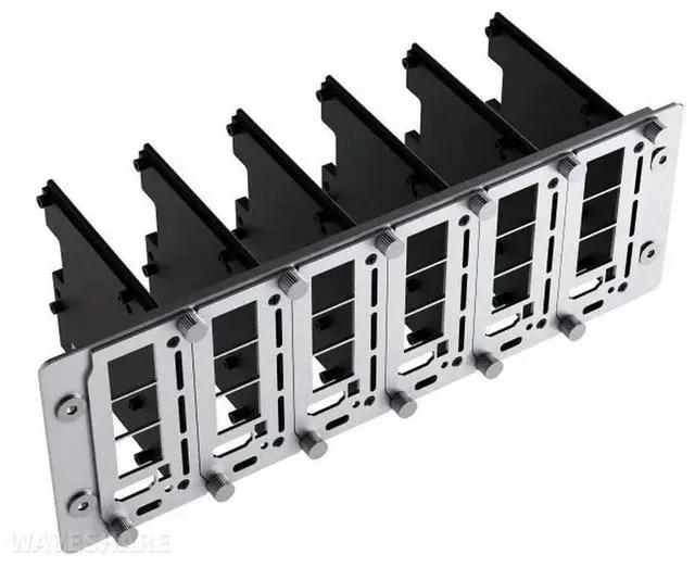 Alt view image 3 of 3 - PiRack-M6F multi-node server cluster kit for Raspberry Pi 4/5, 10inch rack width, 2U mounting space