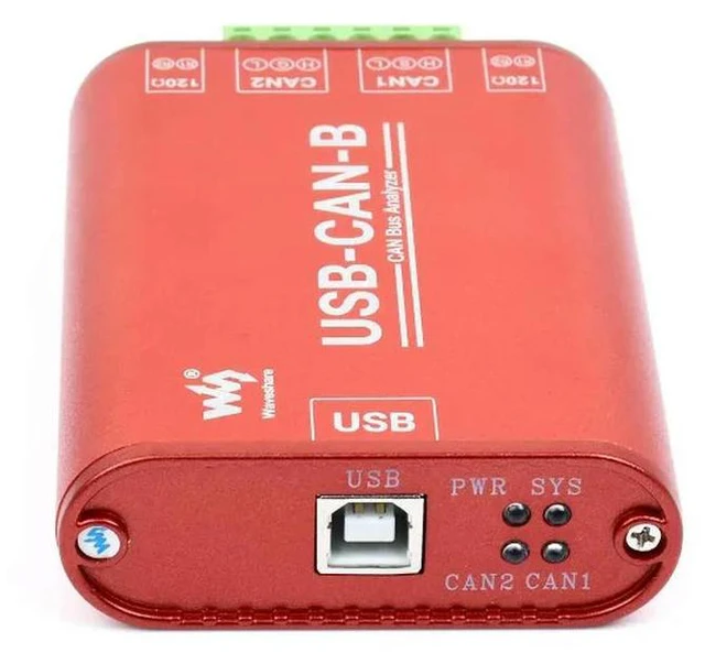 Alt view image 2 of 3 - USB to CAN Adapter, Dual-Channel CAN Analyzer, Industrial Isolation