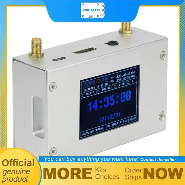 Alt view image 2 of 3 - Duplex MMDVM Hotspot aluminum alloy shell color display supports C4FM DMR DSTAR P25