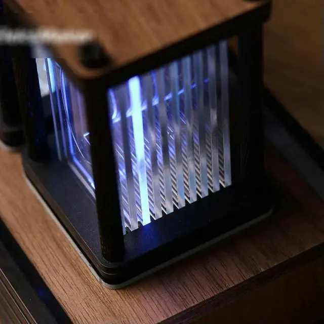Alt view image 3 of 3 - RGB light tube clock, A time machine DIY kit LED desktop creative decoration, boyfriend gift