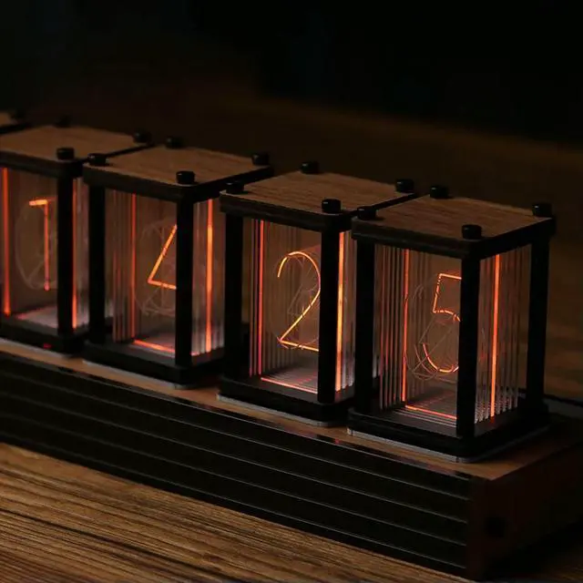 Main image of RGB light tube clock, A time machine DIY kit LED desktop creative decoration, boyfriend gift