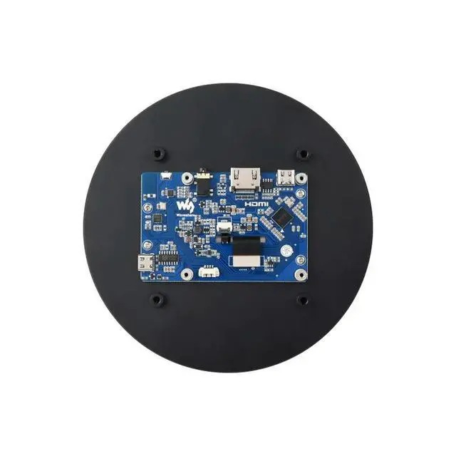 Alt view image 2 of 3 - 5inch HDMI Round Touch Display, 1080 × 1080, IPS, 10-Point Touch, Optical Bonding Toughened Glass Panel