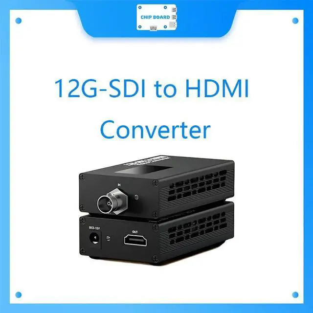 Main image of 12G-SDI to HDMI Converter 4kp60 Broadcast Grade BNC for security monitoring, radio and television program production