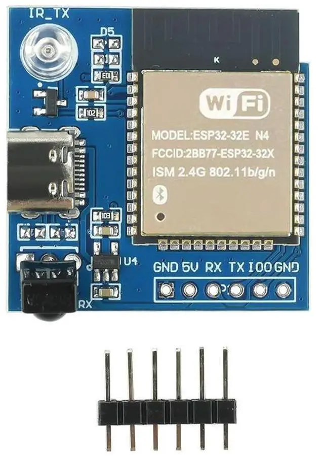 Main image of ESP32 ESP32E-N4 Infrared Transmitter Receiver Module NEC Command Transparent Transmission Module Development Board Type C