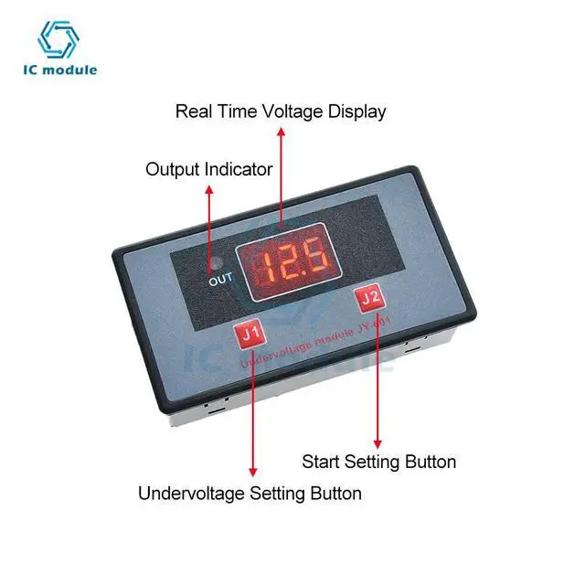 Alt view image 3 of 6 - DC 12V Charger Discharger Control Switch Undervoltage Overvoltage Protection Board Auto Cut Off Disconnect Controller