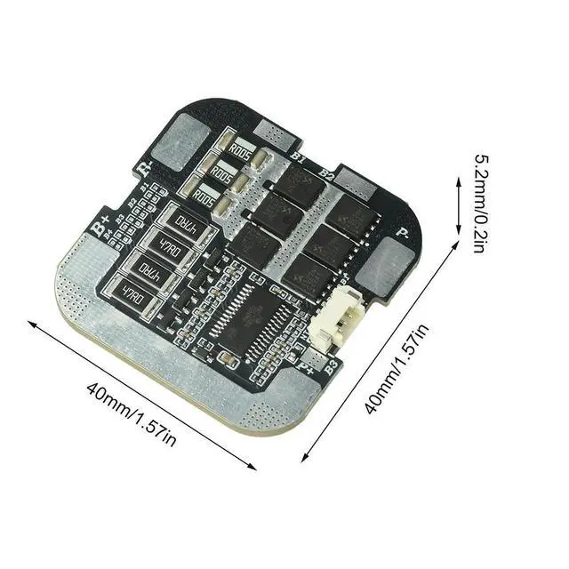 Alt view image 2 of 3 - 4S 60A BMS 3.7V PCM Protection Board BMS PCM With Balance for lithium LicoO2 Limn2O4 li