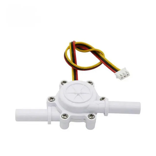Alt view image 2 of 3 - Coffee machine flow meter water flow sensor connected to 6mm hose water purifier Hall sensor YF-S401