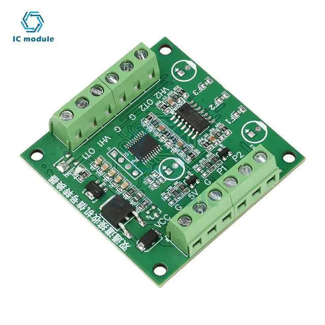Alt view image 3 of 6 - PWM to Voltage Servo Aeromoing Receiver 2CH Receiver Signal Converter Board for RC Crawler Motor Controller Accessories