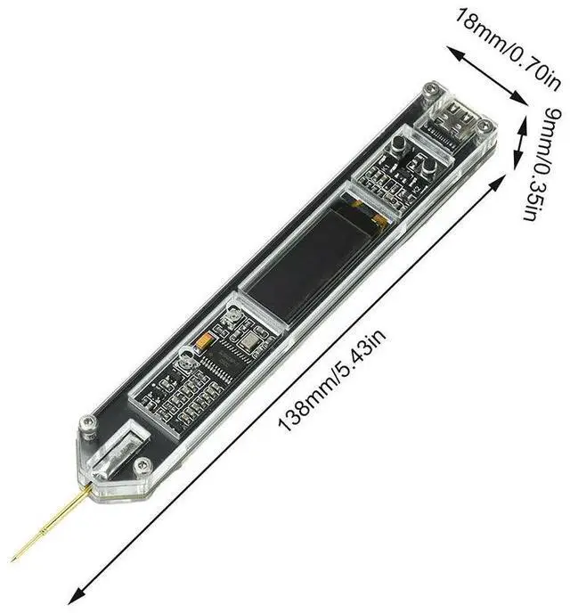 Main image of DC5V 200Hz to 100MHz Frequency Meter Module OLED Display High-Precision Frequency Counter Pen Type-C Interface