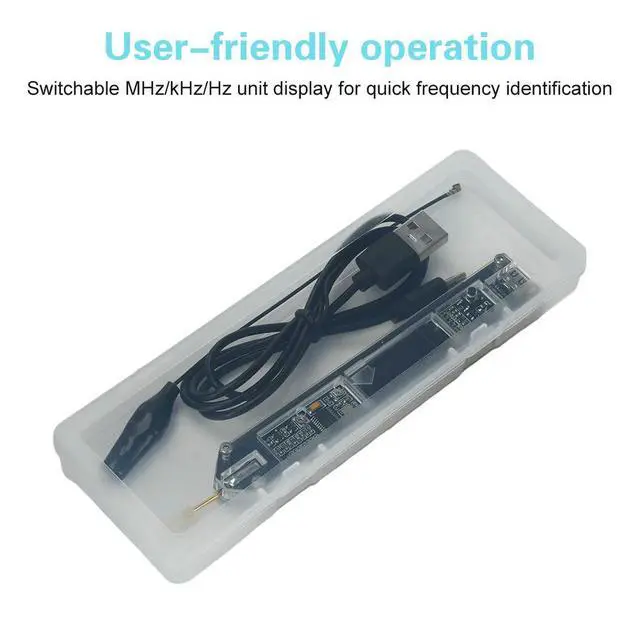 Alt view image 3 of 6 - DC5V 200Hz to 100MHz Frequency Meter Module OLED Display High-Precision Frequency Counter Pen Type-C Interface