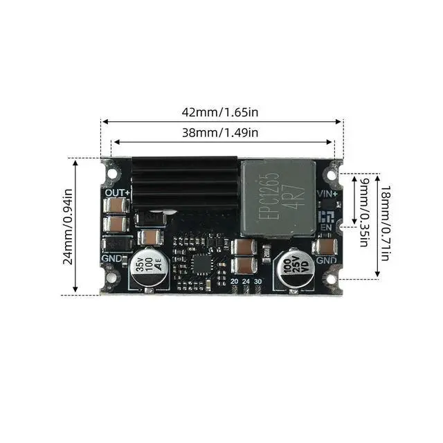 Alt view image 2 of 3 - High Power DC-DC Step Up Converter 15A 300W 5-24V To 15V20V24V30V Voltage Regulator Module For Automotive Industrial Equipment