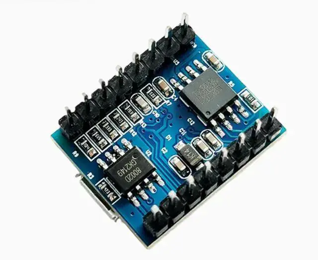 Alt view image 2 of 4 - JQ6500 voice module MP3 module MCU serial port control broadcast one-to-one 5-channel control music IC