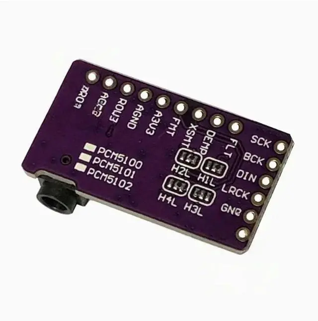 Alt view image 3 of 6 - PCM5102 Audio Stereo Digital to Analog Converter DAC Decoding Board I2S IIS Single Chip Audio Module