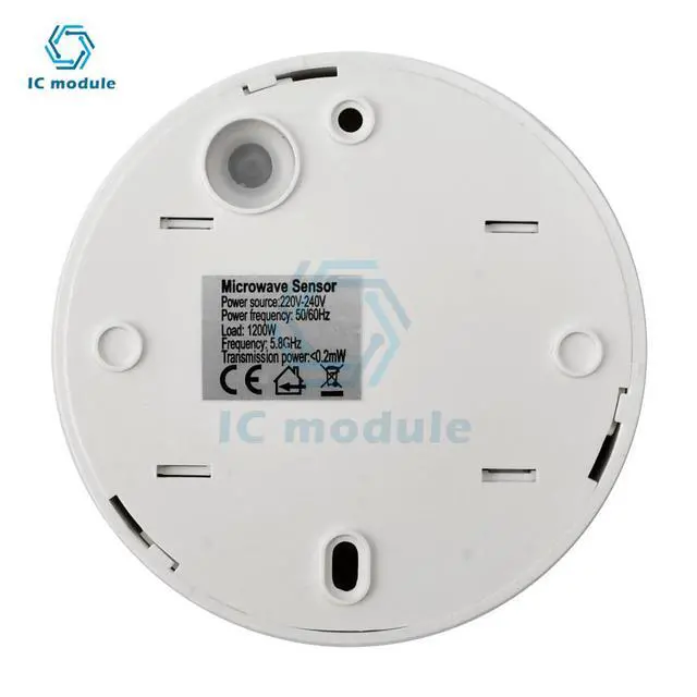 Alt view image 3 of 6 - SK-701 AC220-240V 5.8GHz HF System LED Microwave Radar motion Sensor Light Switch Ceiling light Body Motion Detector