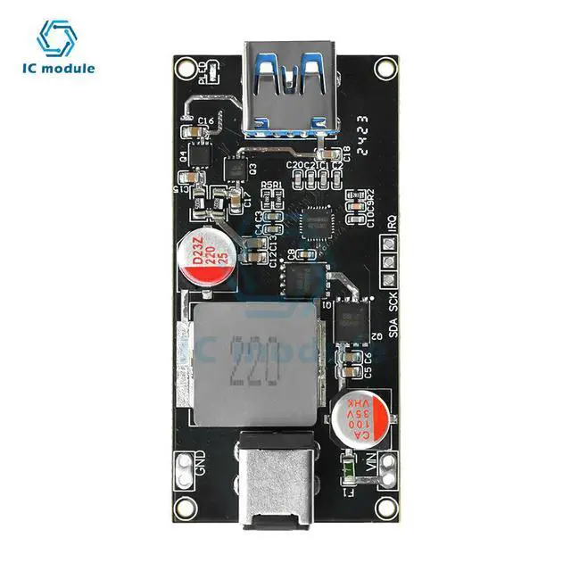 Alt view image 3 of 3 - 140W PD QC Multi-protocol Desktop Fast Charging Module DC6-30V High Power DC USB Fast Charger Module