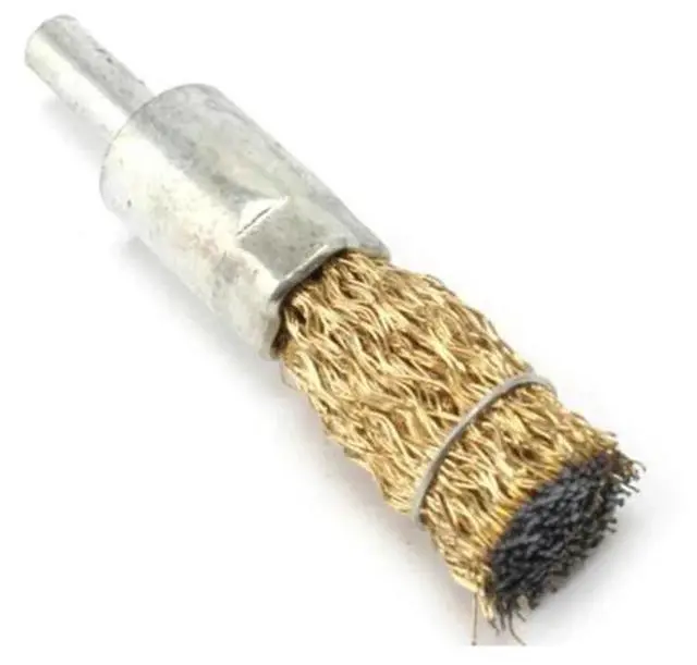 Alt view image 6 of 6 - Rotary Tool Wire Brushes Workshop 5Pcs/Set 6mm Shank Stainless Steel Accessory Copper Plating For Drill Grinder