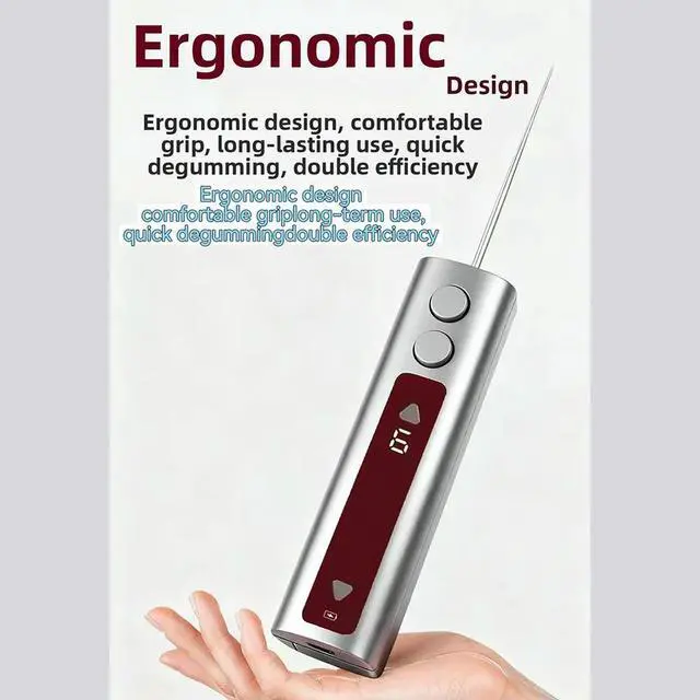Alt view image 4 of 6 - phone Screen Removal Machine ASS 817 with LED Illumination for Dust Detection Pure Copper Motor Ergonomic Grip 95mm Needle