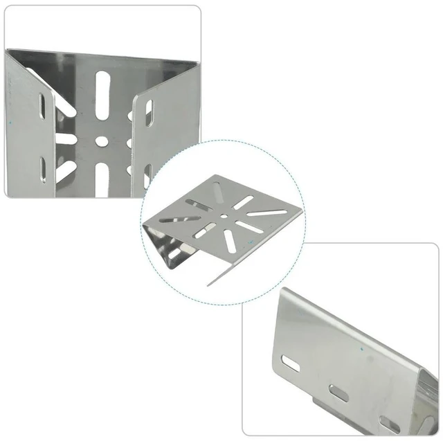 Alt view image 4 of 6 - Bracket Clamp Thickened Applicable Environment Electroplating High Compatibility Indoor Outdoor Applicable Environment