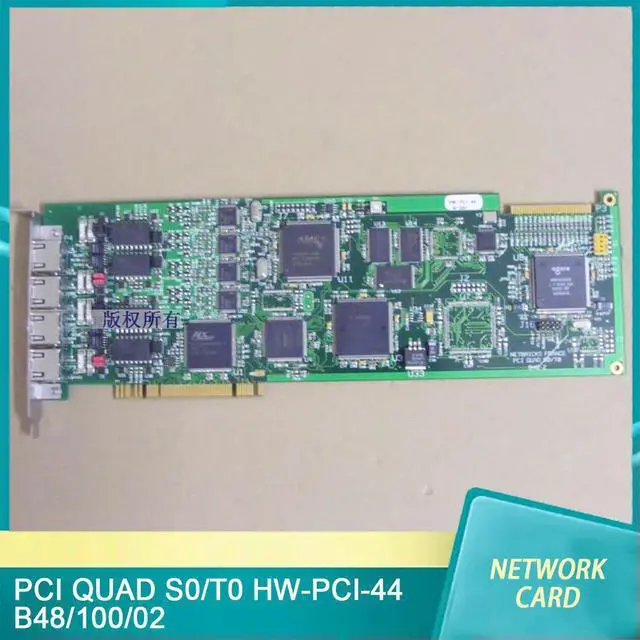 Alt view image 4 of 6 - NETBRICKS FRANCE PCI QUAD S0/T0 HW-PCI-44 B48/100/02 Network Card Fast Ship