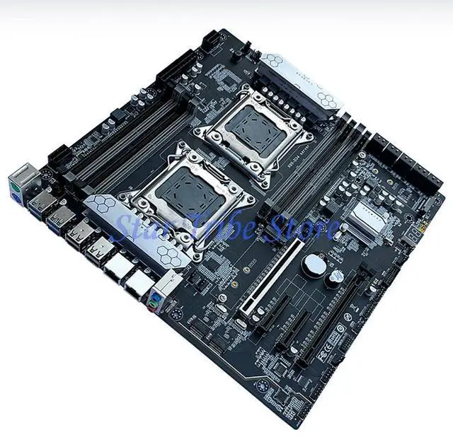 Alt view image 6 of 6 - X99 X99-D34 2-Way E-ATX LGA 2011-3 256G DDR3*3 DDR4*4 Motherboard