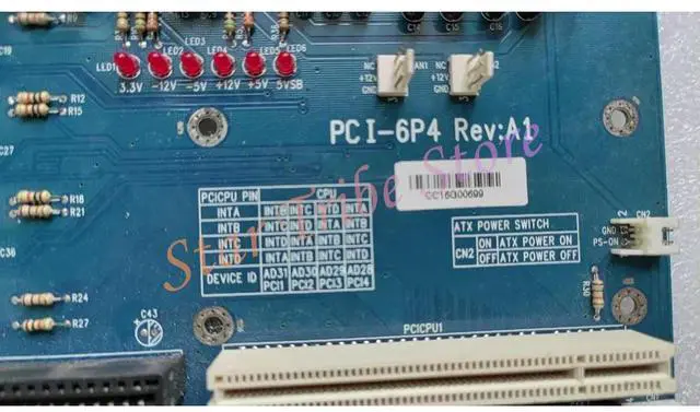 Alt view image 5 of 6 - PCI-6P4 Rev: A1 Industrial Computer Motherboard