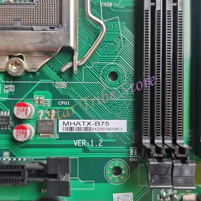 Alt view image 6 of 6 - MHATX-B75 Computer Industrial Control Motherboard LGA1155 DDR3 PCI Slot