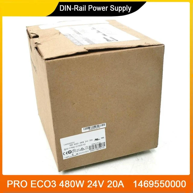 Alt view image 4 of 6 - 3-Phase Rail Power PRO ECO3 480W 24V 20A 1469550000 DIN-Rail Power Supply