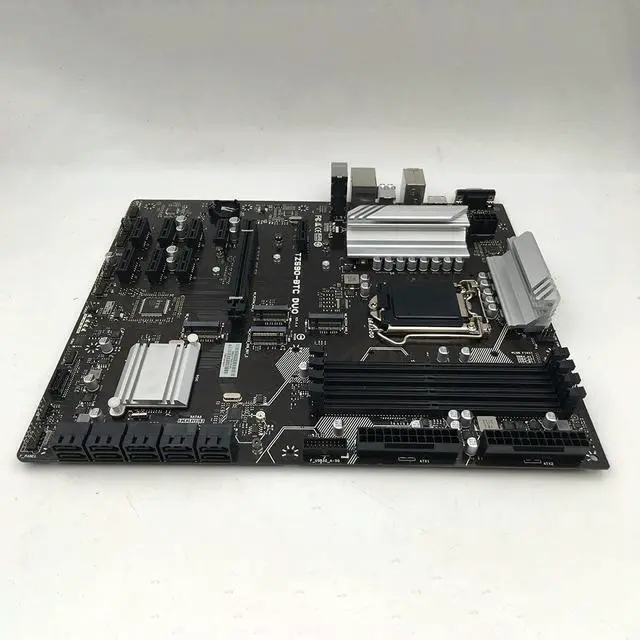 Alt view image 6 of 6 - TZ590-BTC DUO Motherboard Z590 LGA1200 6Gb/s Support 10th/11th CPU Micro ATX DDR4 PCIe 3.0 128GB
