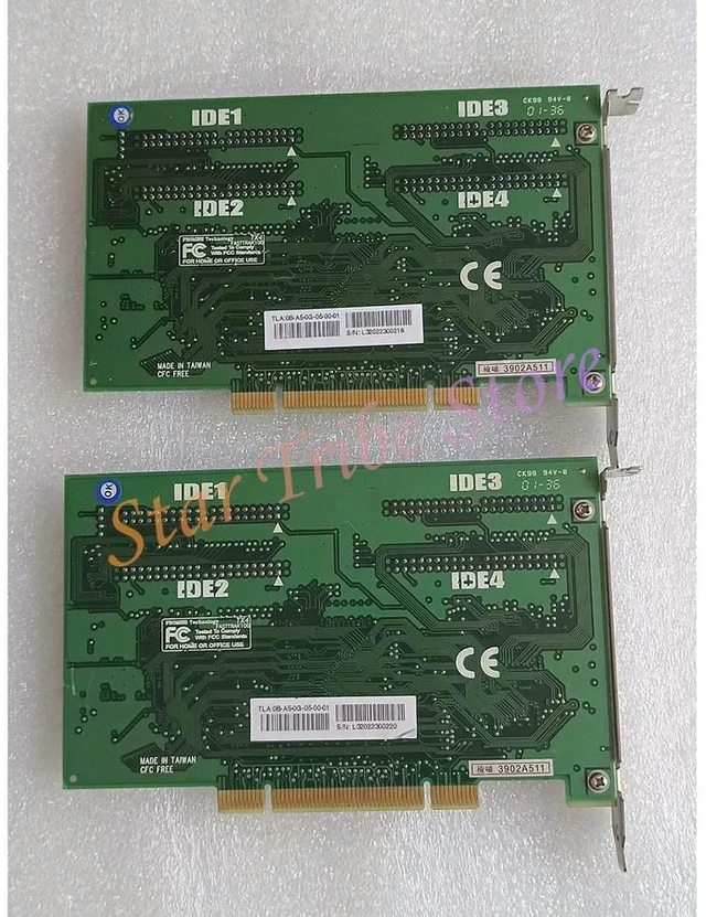 Alt view image 5 of 6 - 1Pcs FastTrak100 TX4 V2.00 B11 4-Port IDE Data Acquisition Card